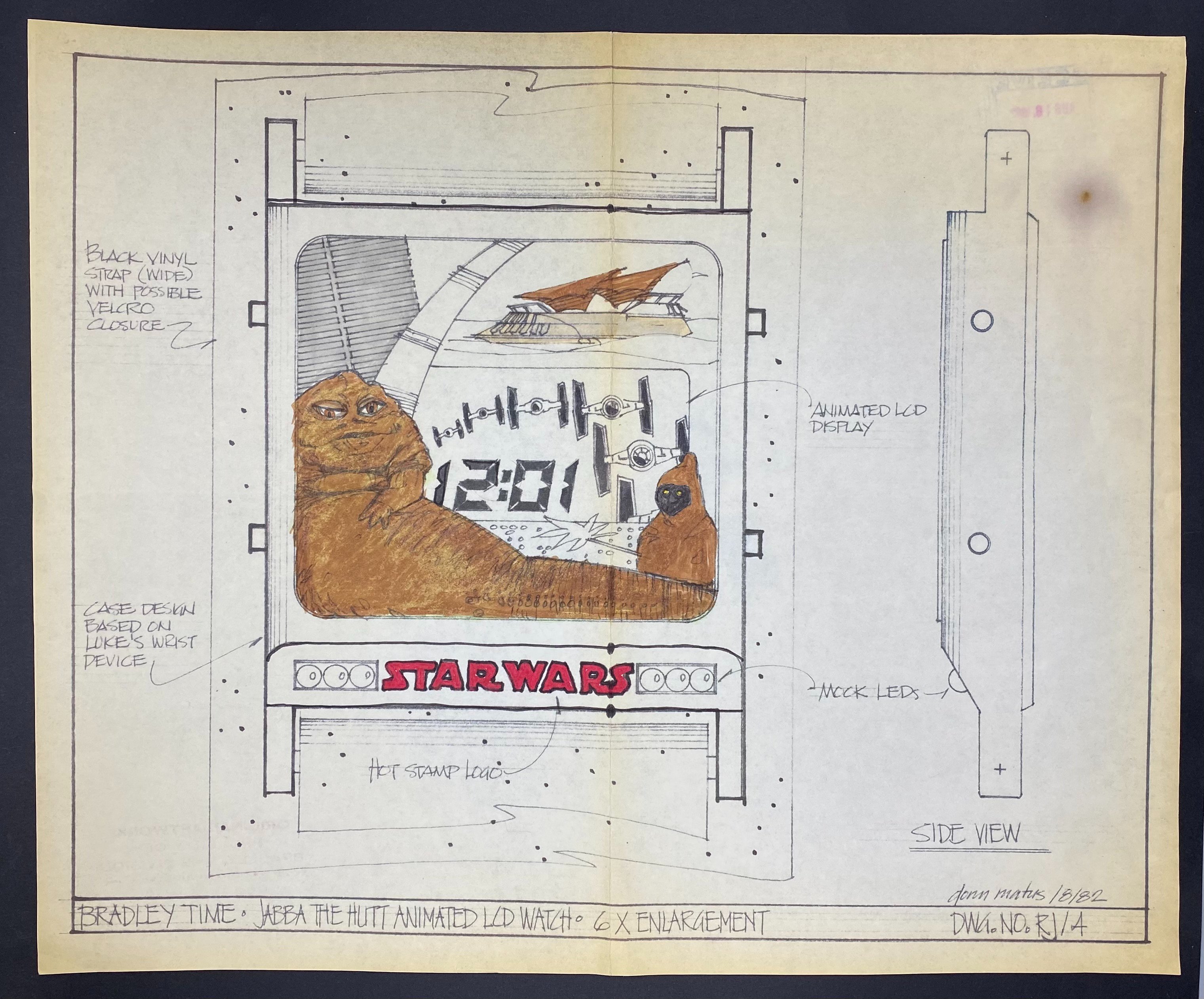 Jabba - Bradley Time square LCD watch concept art hand colored (1).JPG
