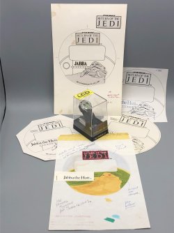 Jabba - Bradley Time LCD Watch 2D preproduction run original art mock-up (1).JPG